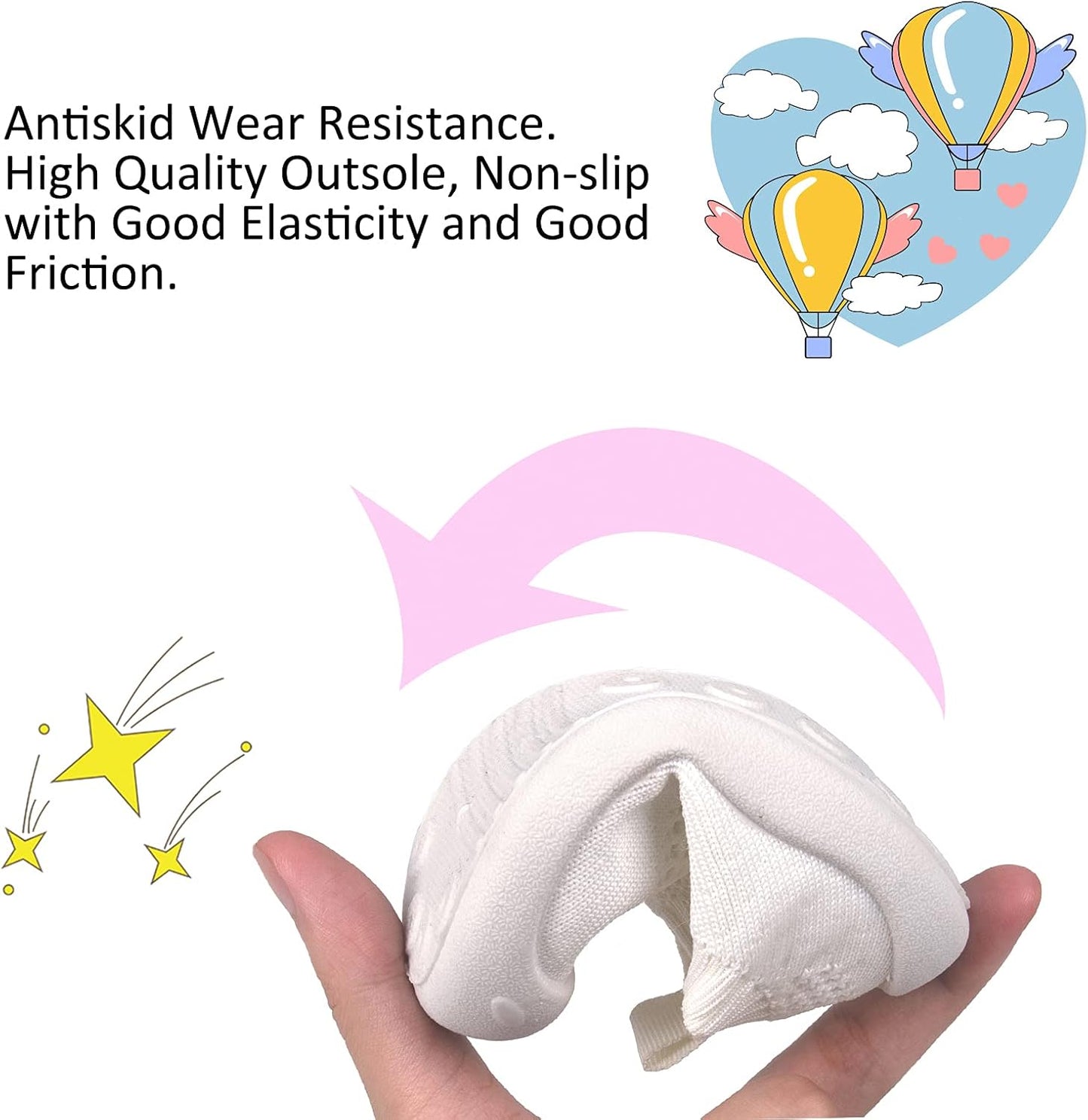 Baby First-Walking Shoes 1-4 Years Kid Shoes Trainers Toddler Infant Boys Girls Soft Sole Non Slip Cotton Canvas Mesh Breathable Lightweight TPR Material Slip-on Sneakers Outdoor