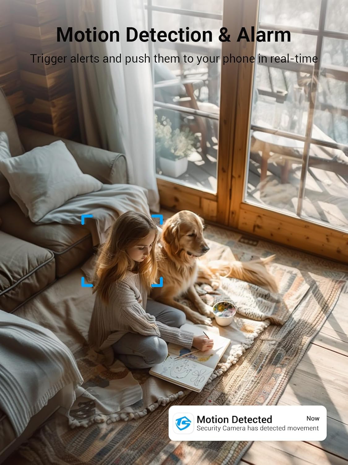 5G & 2.4G Indoor/Outdoor Security Camera for Home, Baby/Elder/Dog/Pet Camera with Phone App, WiFi Camera w/Spotlight Color Night Vision 2-Way Audio