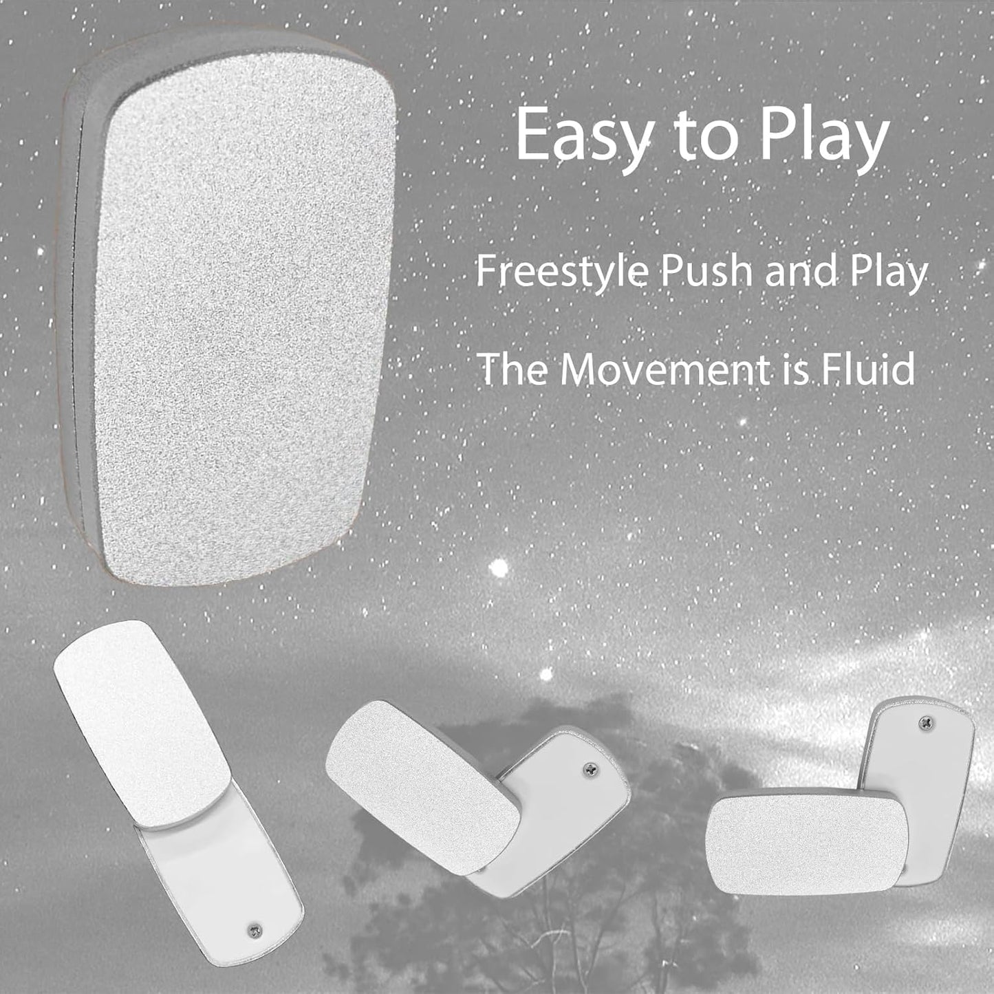 Fidget Slider EDC Gadgets Toy Oval Metal Magnetic Haptic Fidget Toys for Adults Anxiety/ADHD/Stress Relief, Gift for Boyfriend, Husband and Father (Silver)