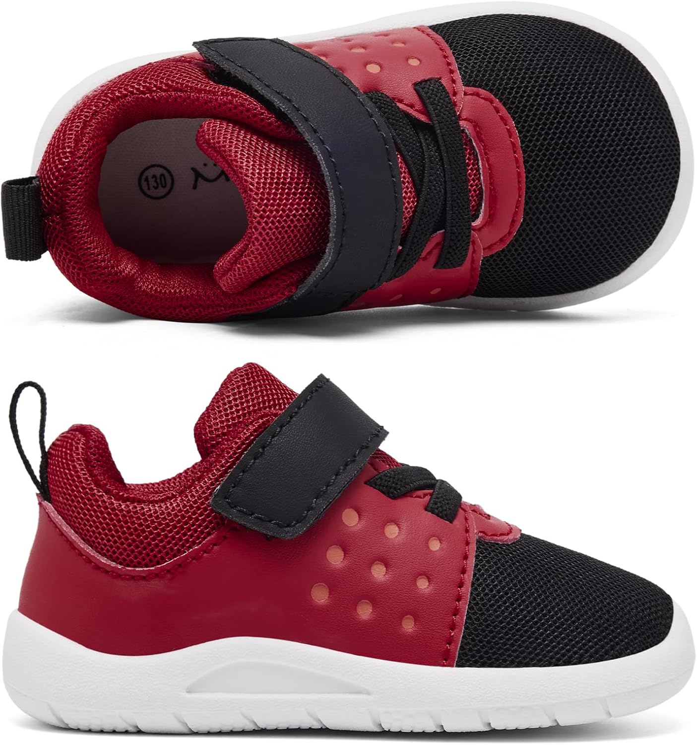 MORENDL Toddler Baby Shoes 0-4 Years Boy Girl Lightweight Breathable Non-Slip Sports Sneakers Running Walking Tennis Barefoot Shoes