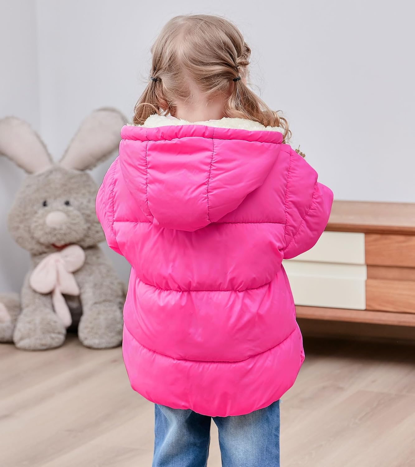 TUONROAD 1-6T Baby Girl Boy Winter Fleece Coats Toddler Warm Puffer Jackets Kids Down Alternative Outerwear