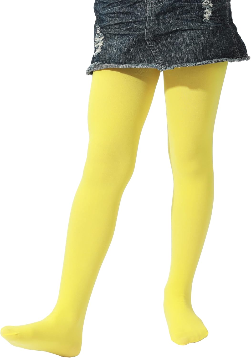 EVERSWE Girls Semi Opaque Footed Tights, Microfiber Tights