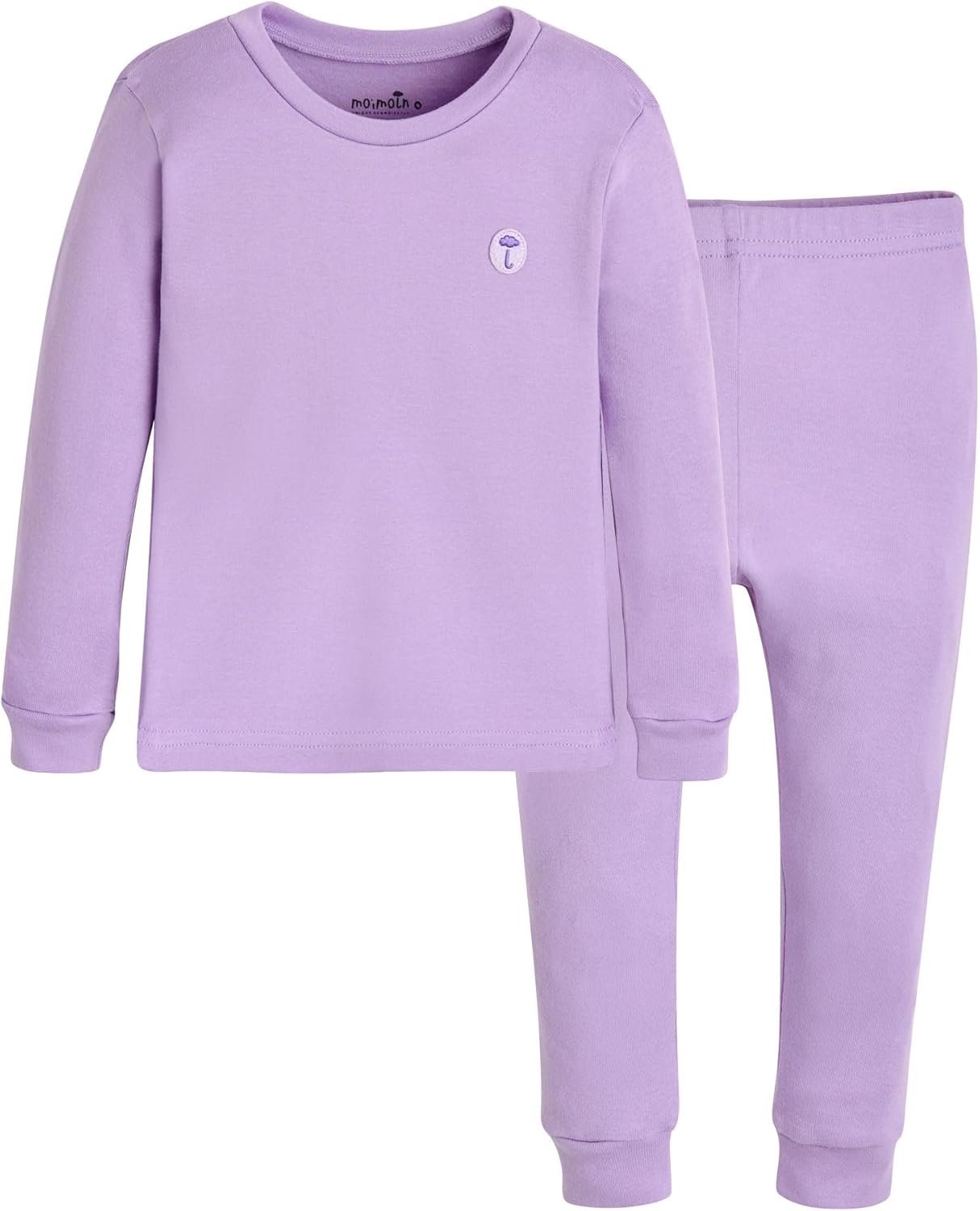 moimoln 6M-8Y Modal Cotton Solid Soft Breathable Baby Toddler Boys Girls Snug fit Pjs Long Sleeve Pajamas Set Sleepwear Daily