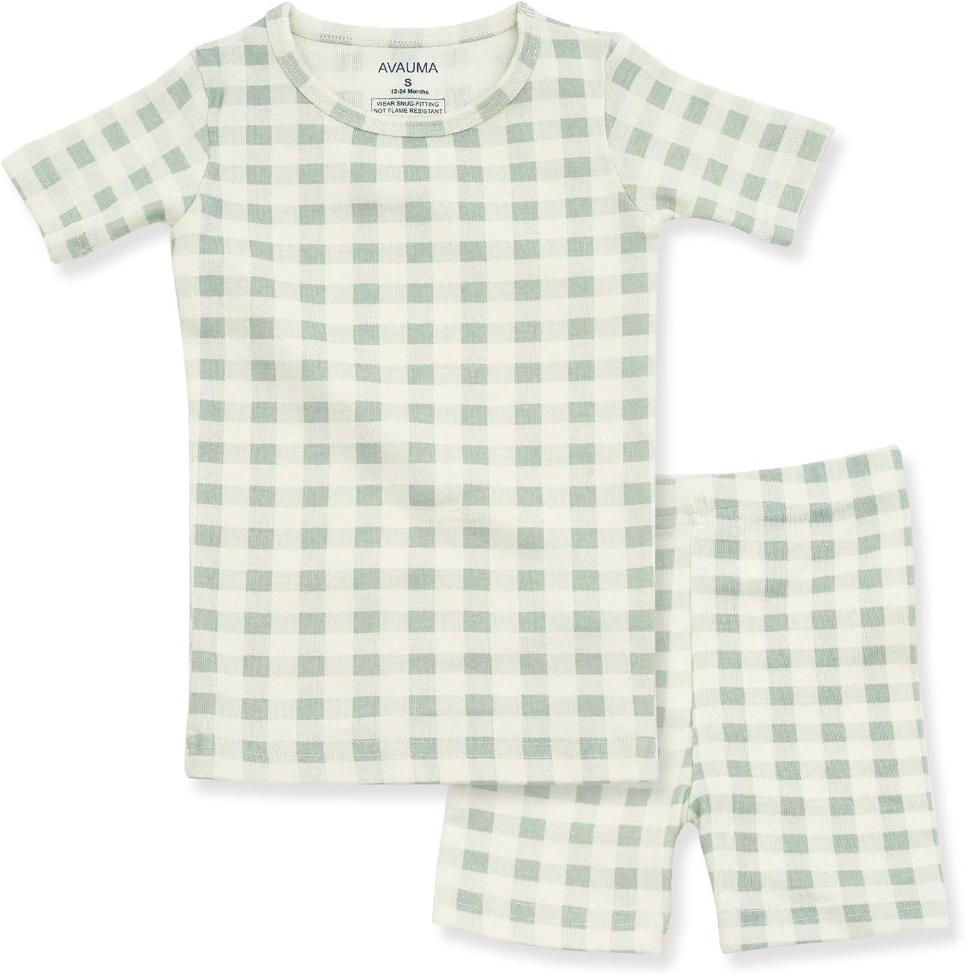 AVAUMA Baby Boys Girls Pajama Set 6M-7T Kids Cute Toddler Snug fit Pattern Design Pjs Cotton Sleepwear