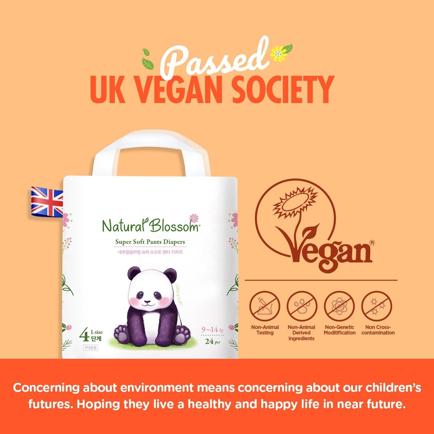 Pull-On Baby Diapers | Ultra-Slim, Hypoallergenic, Super Soft, Vegan | Size 4 (2T-3T, 20-31 lbs) | 96 Count