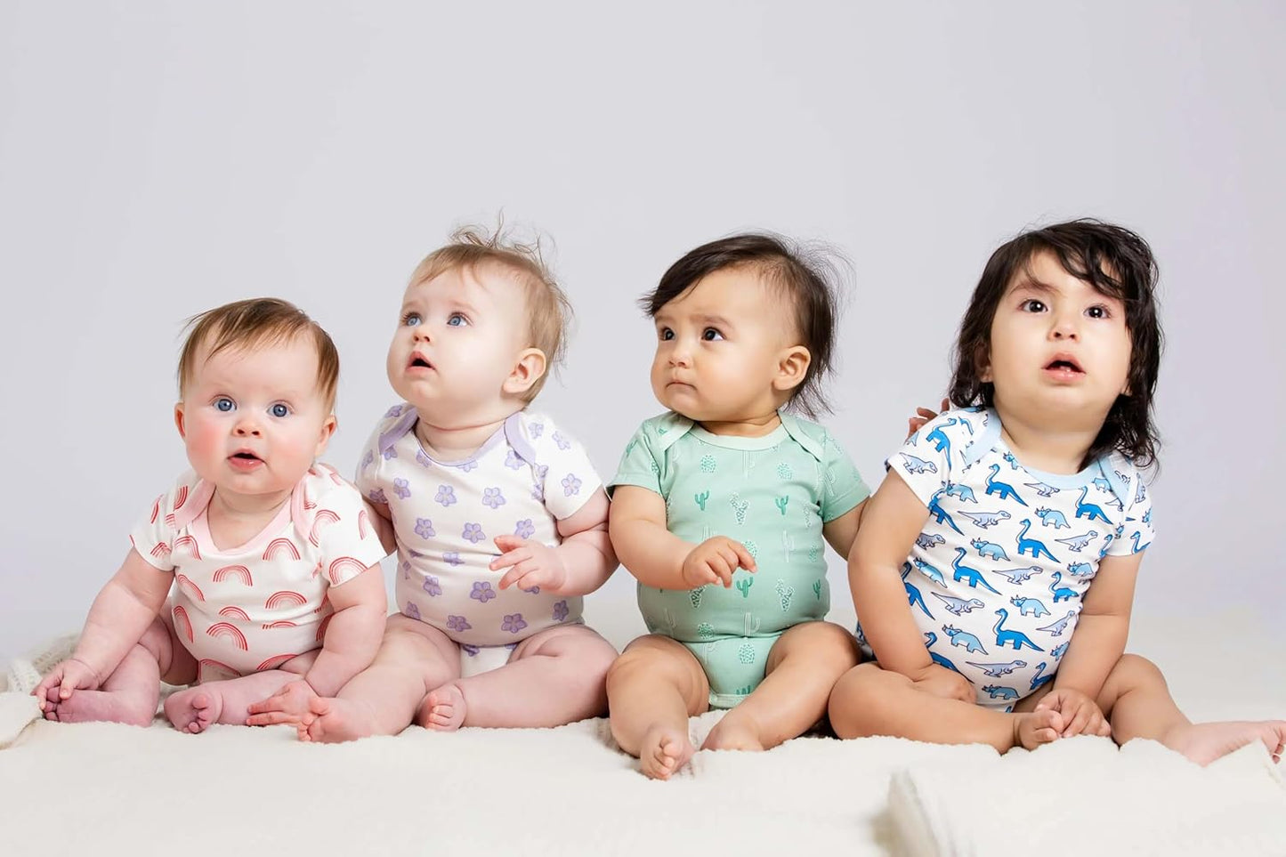 MONICA + ANDY Baby Organic Short Sleeve Jack + Jill Bodysuit