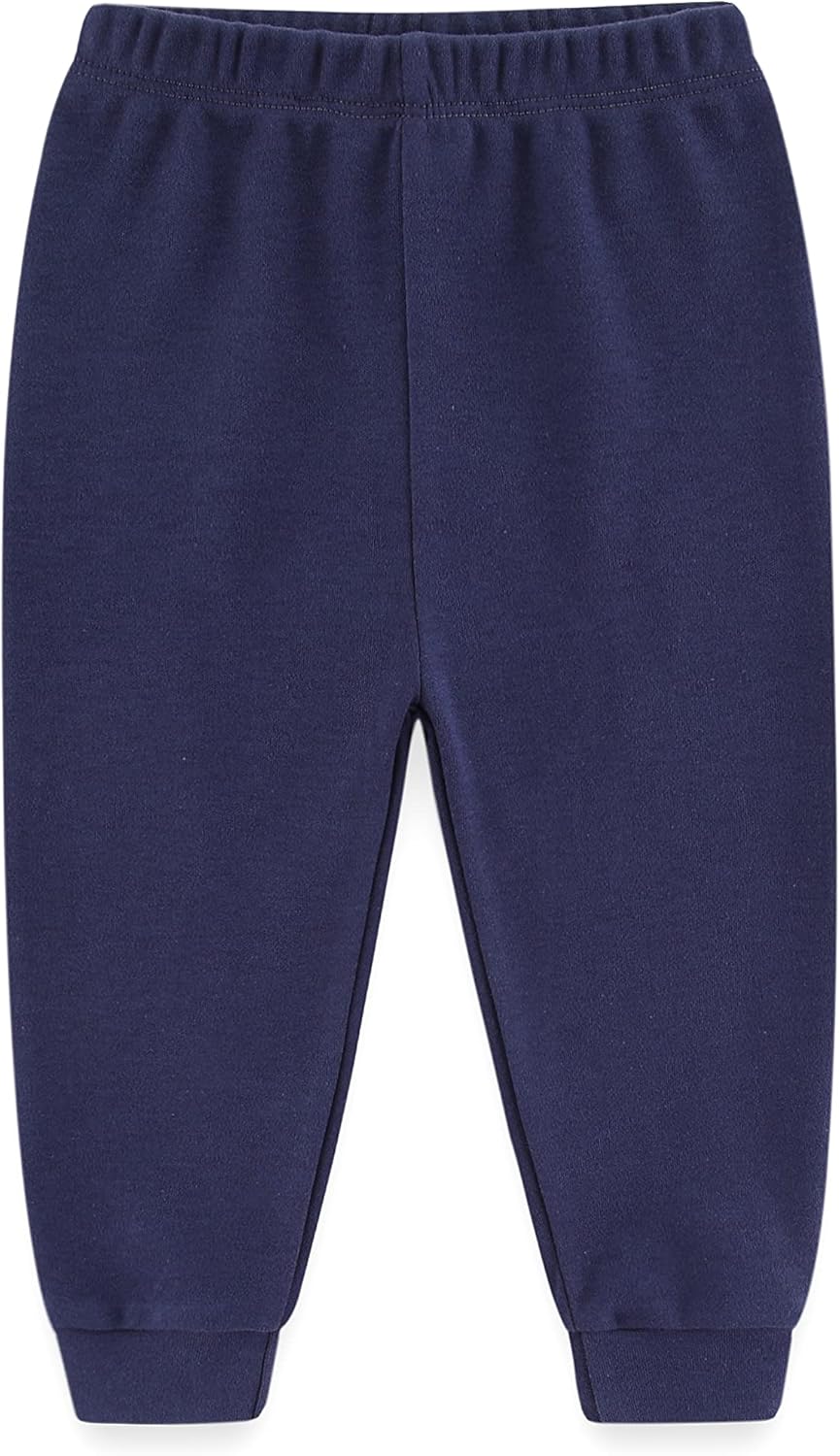 Unisex Newborn Baby Cotton 4-Pack Pants Embroidery Pringting Casual Leggings 0-24 Months for Boys and Girls