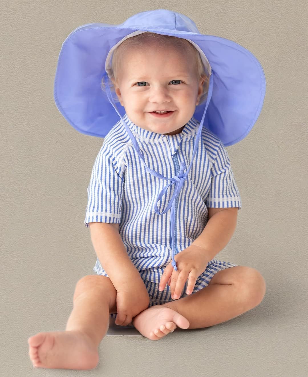 RUGGEDBUTTS Baby/Toddler Boy Swimsuit, One Piece Zipper Rash Guard Sunsuit with UPF 50+ Sun Protection