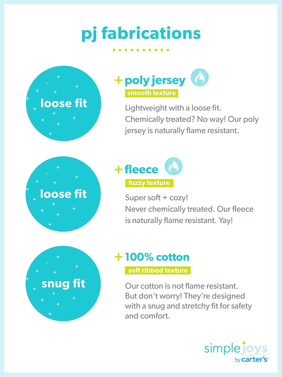 Simple Joys by Carter's Kids' 3-Pack Snug Fit Footless Cotton Pajamas