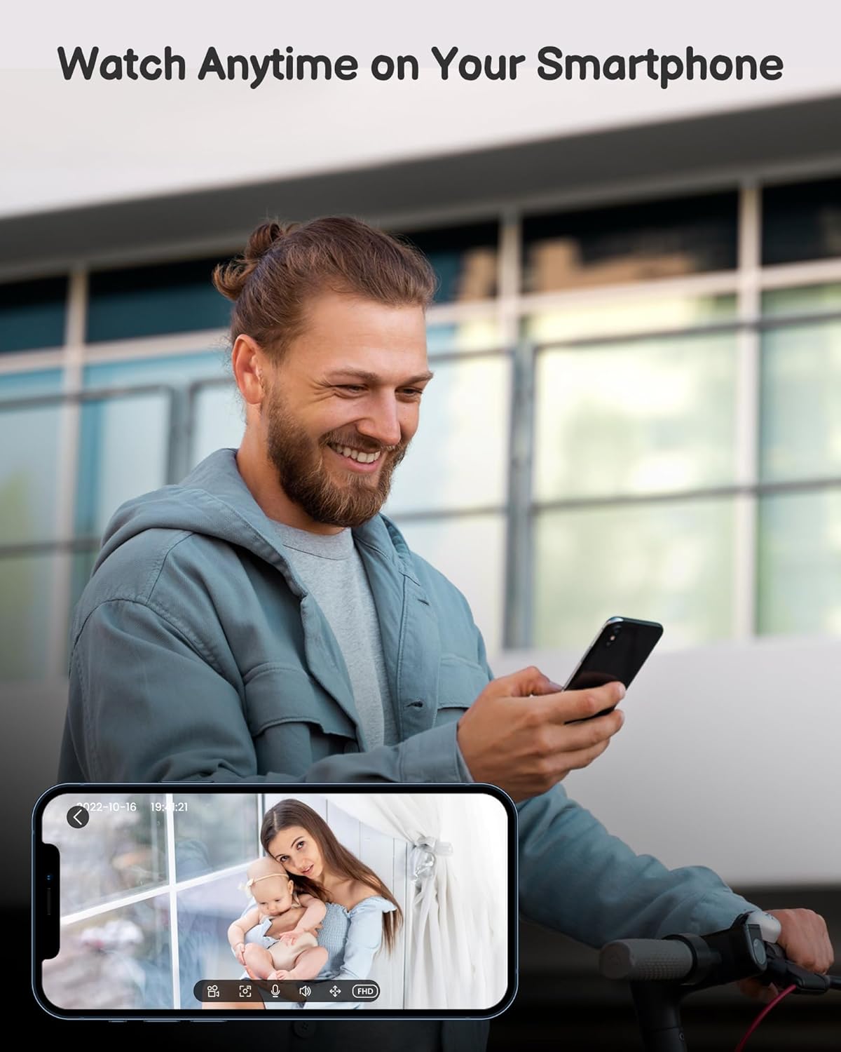 Baby Monitor with Camera and Audio WiFi/No WiFi: Baby Monitor WiFi Smartphone APP Control NightVision 4.3' Screen Smart Video Baby Monitor with Remote PTZ 2-Way Talk Motion & Cry Alert(Only 2.4G WiFi)