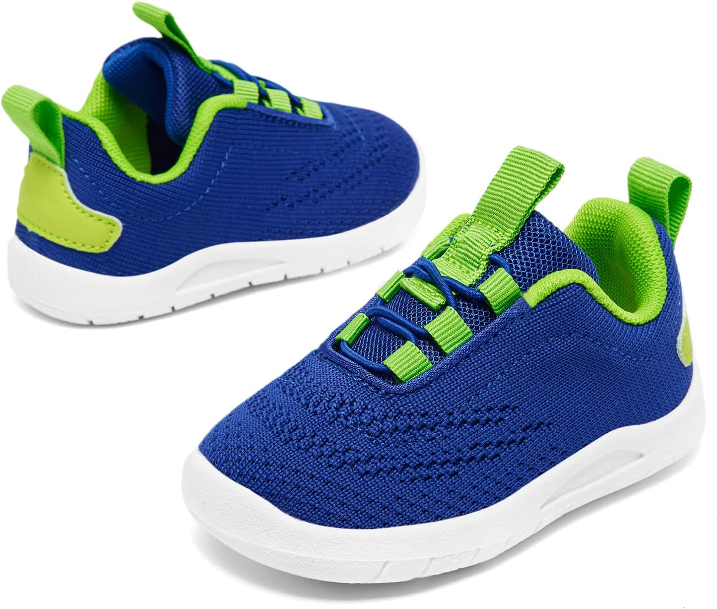 MORENDL Toddler Slip On Sneakers Baby Walking Shoes Non-Slip Breathable Unisex Pink Mesh Lace-Up Athletic Sneakers Infant Running Shoes