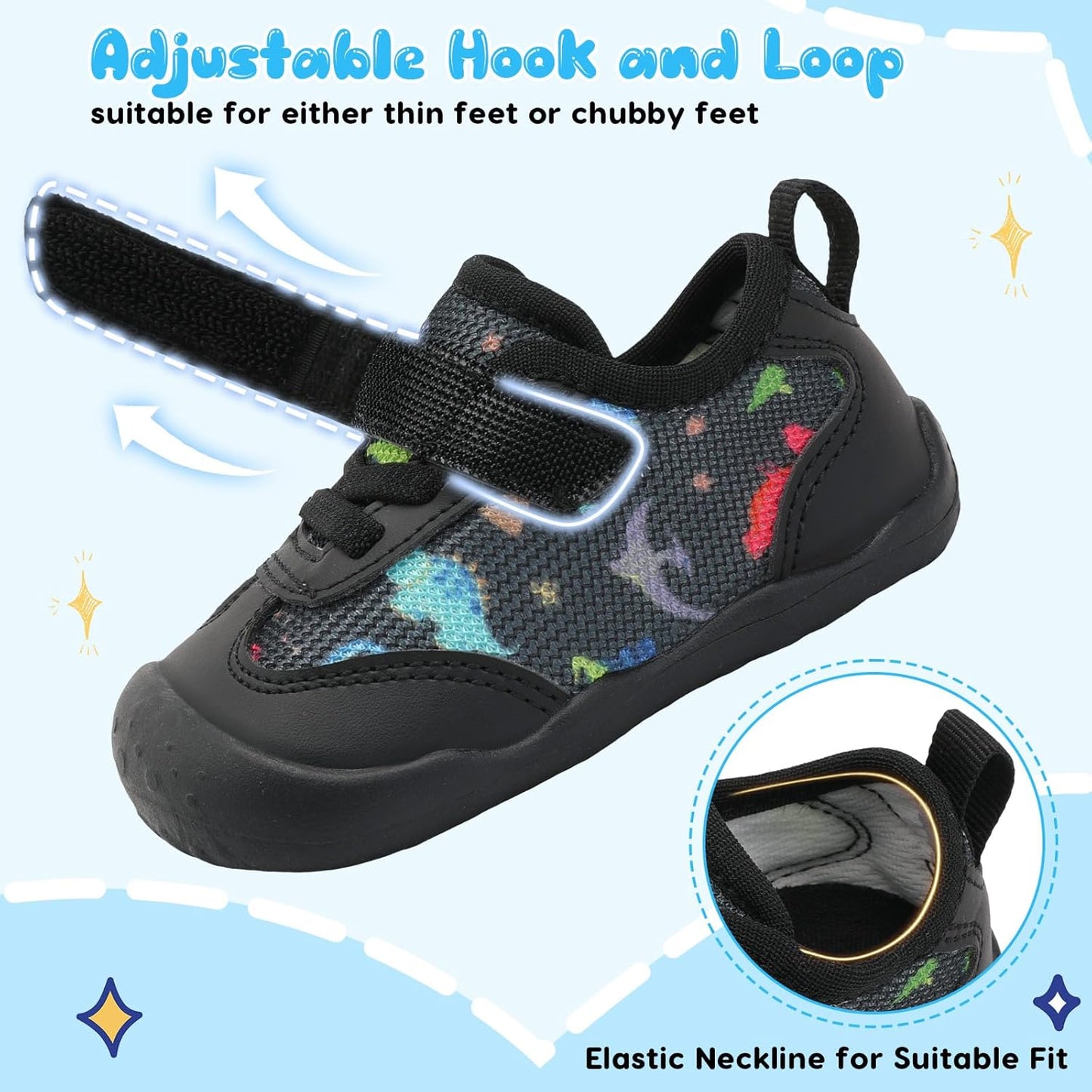 Scurtain Baby Shoes Boy Girl First Walking Shoe Infant Crib Breathable Sneakers Lightweight Barefoot Shoes for Babies