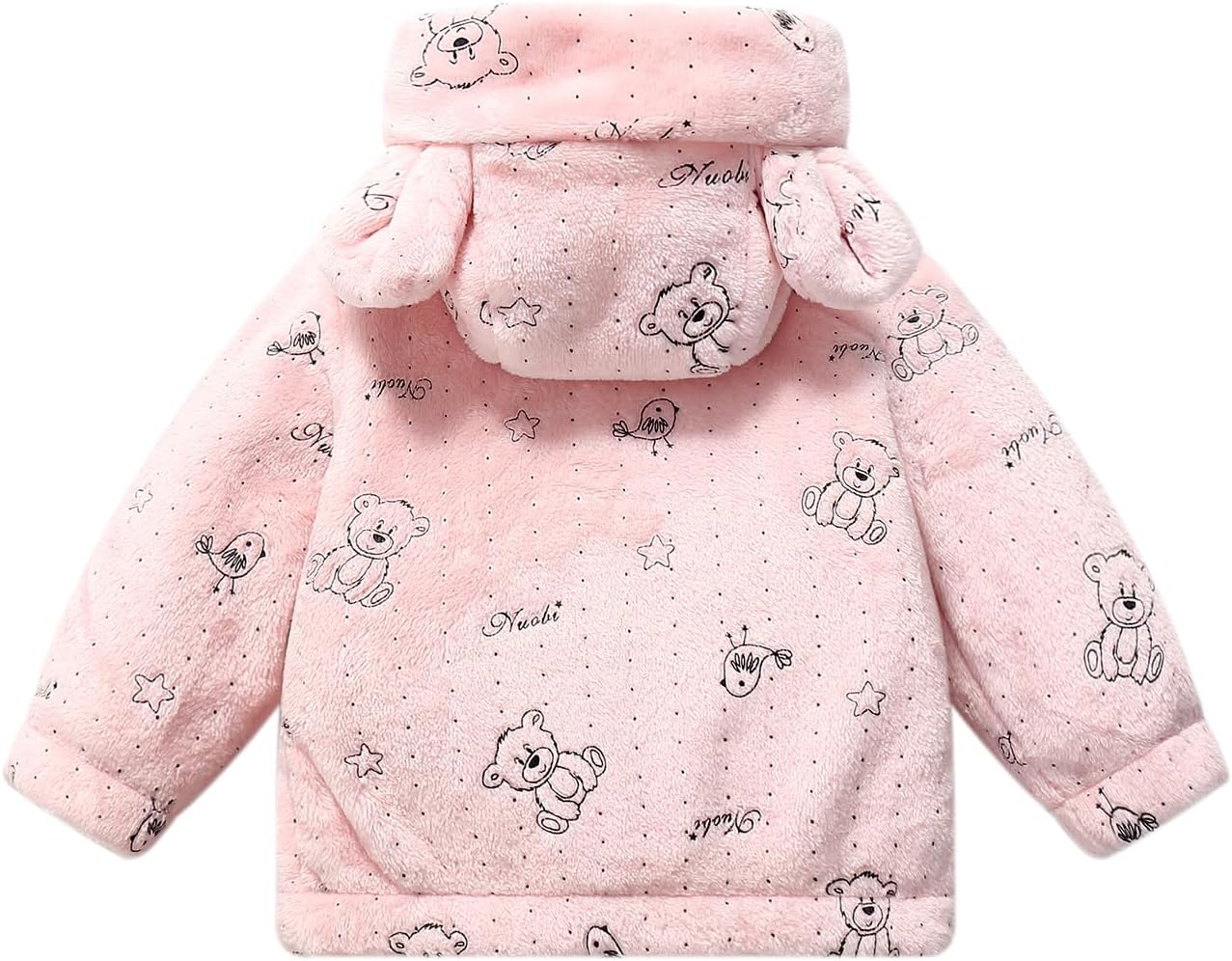 Toddler Fleece Jacket Baby Winter Coat Newborn Girl Hoodie Infant Boy Clothes 3T