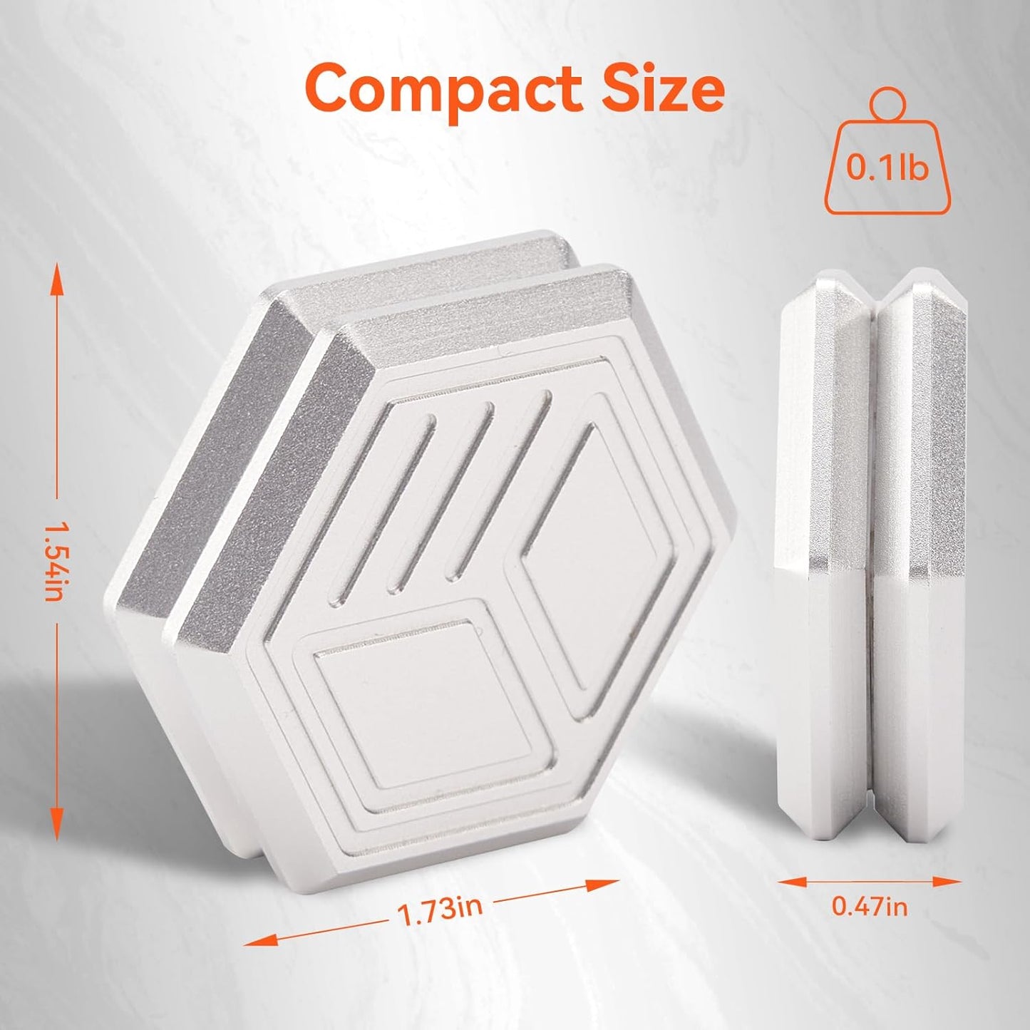 Magnetic Fidget Toys - Metal Fidget Slider, EDC Adult Stress Relief Fidget Toys, Hexagonal Design Office Desk Toys, for Adult