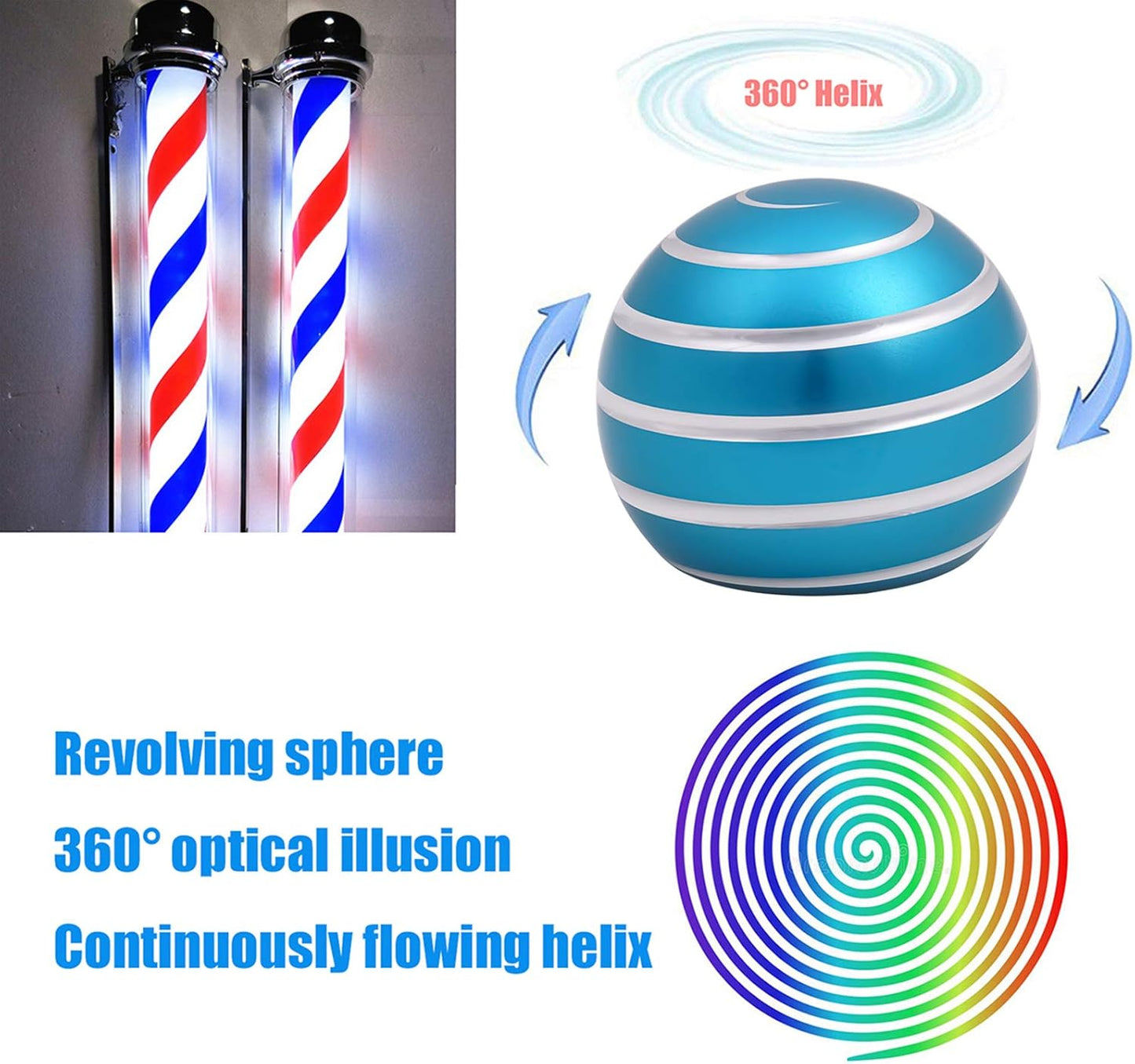 Desk-Fidget-Kinetic-Toys Cool-Gadgets: Cool-Stuff Thing Game Toy for Adult Teen Children Kid, Optical-Illusion Stress Relief Gifts for Man Women Home Office School Christmas Spinning Up 180 Seconds