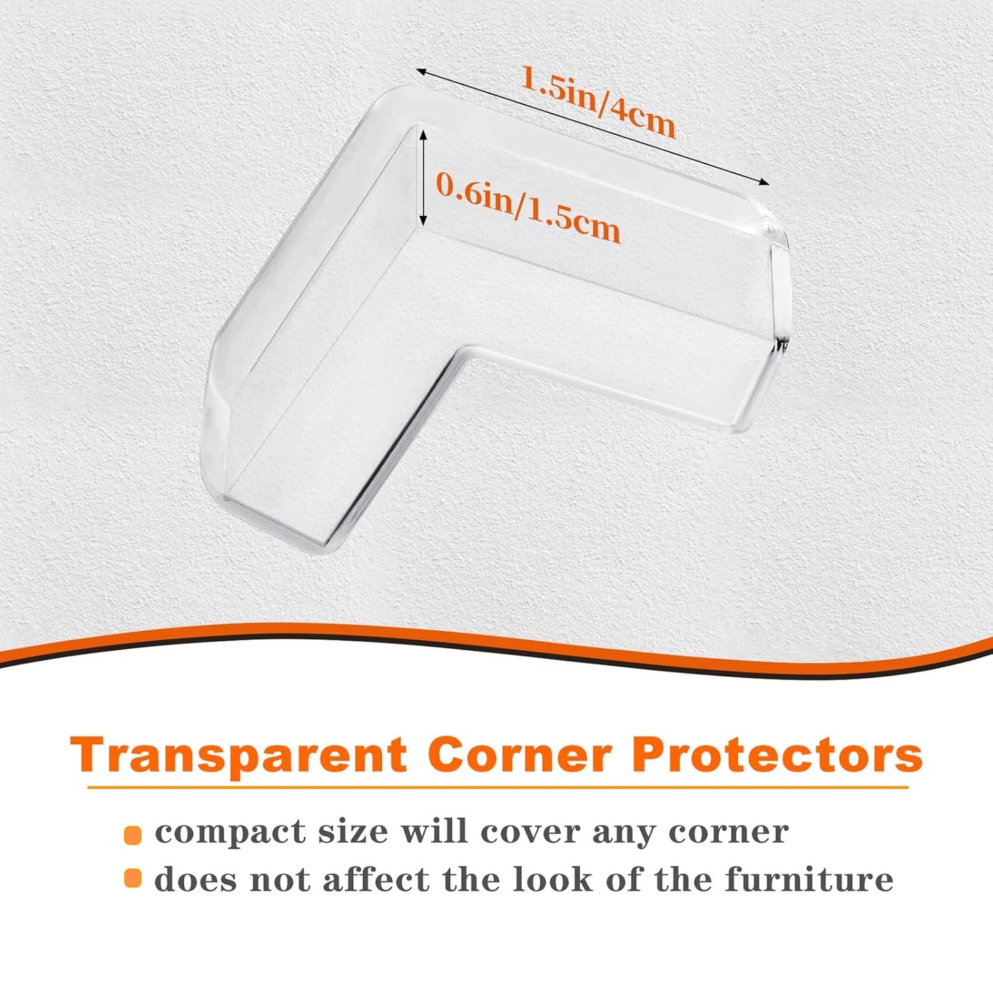 Corner Guards (20 Pack) Clear Corner Protectors | High Resistant Adhesive Gel | Best Baby Proof Corner Guards | Stop Child Head Injuries | Tables, Furniture & Sharp Corners Baby Proofing (L-Shaped)