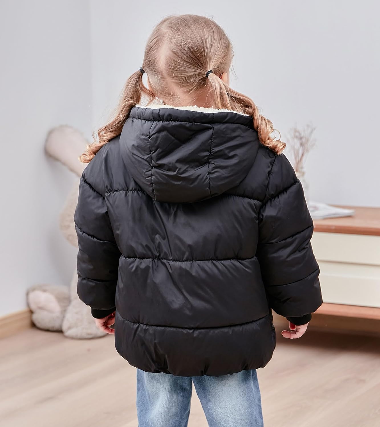 TUONROAD 1-6T Baby Girl Boy Winter Fleece Coats Toddler Warm Puffer Jackets Kids Down Alternative Outerwear