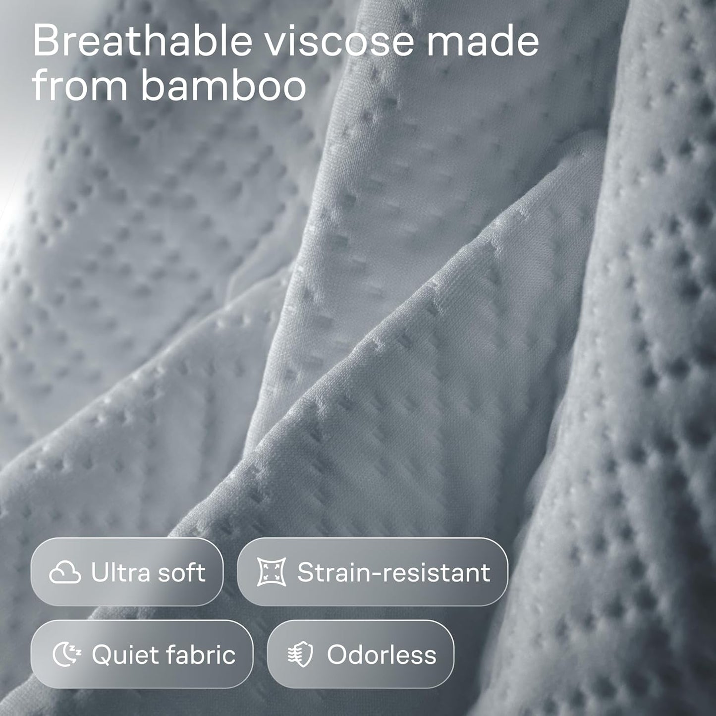 Niagara Crib 2 Pack 100% Waterproof Mattress Protector, Soft Breathable Crib Mattress Protector with Deep Pocket, Mattress Pad for Toddler and Baby (52x28, White, Gray) - Viscose Made from Bamboo