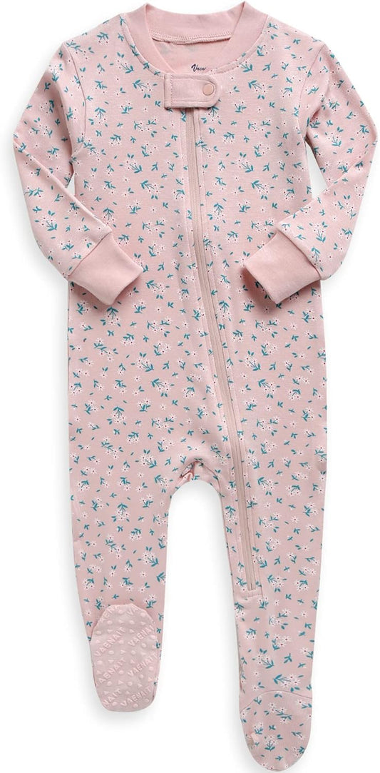 VAENAIT BABY Infant Toddler Boys Girls Footed Pajamas One-PIece Romper Sleep and Play 0M-2T