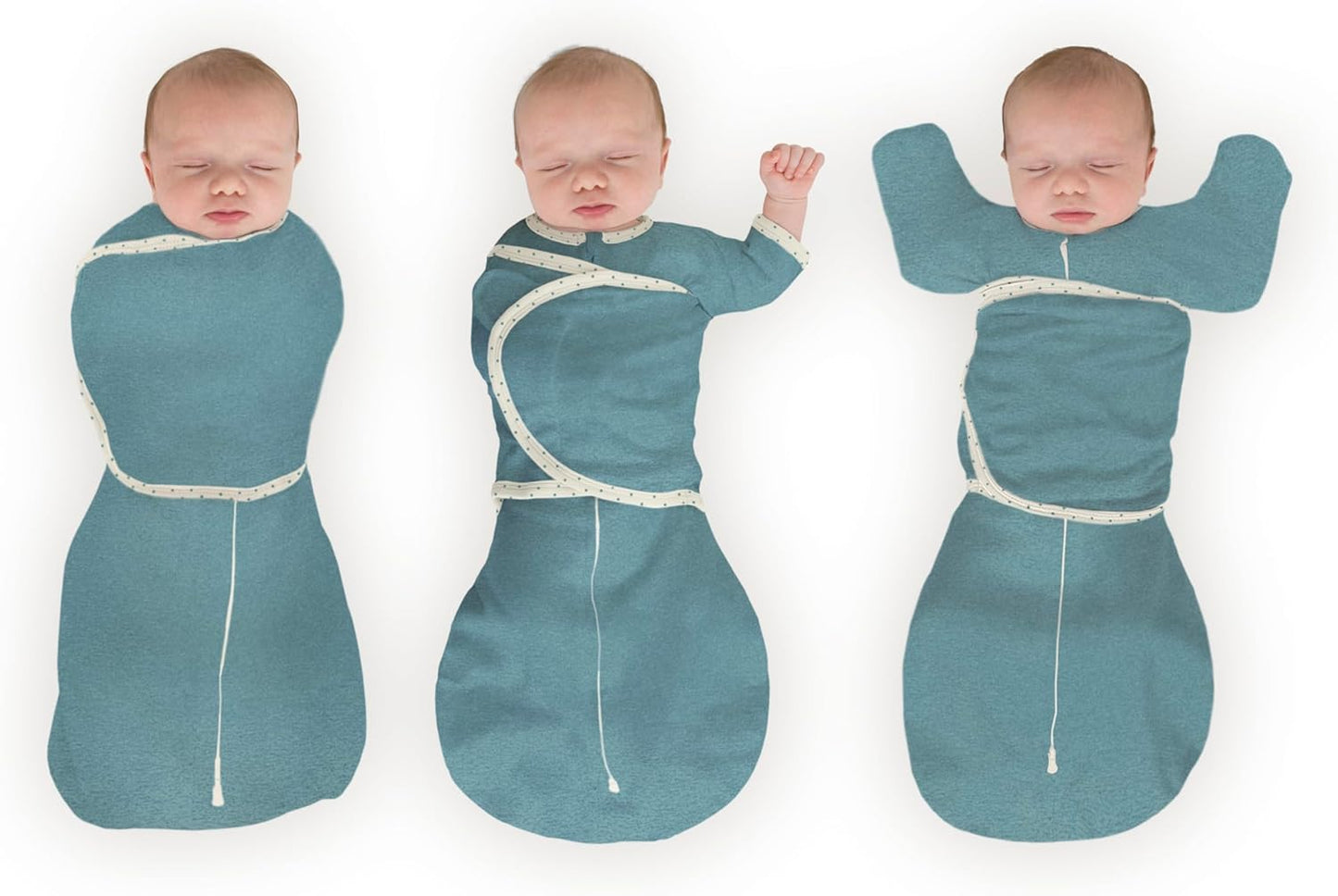SwaddleDesigns 6-Way Omni Swaddle Sack Arms Up Swaddle for Newborn, More Options to Calm Startle Reflex, Improves Sleep