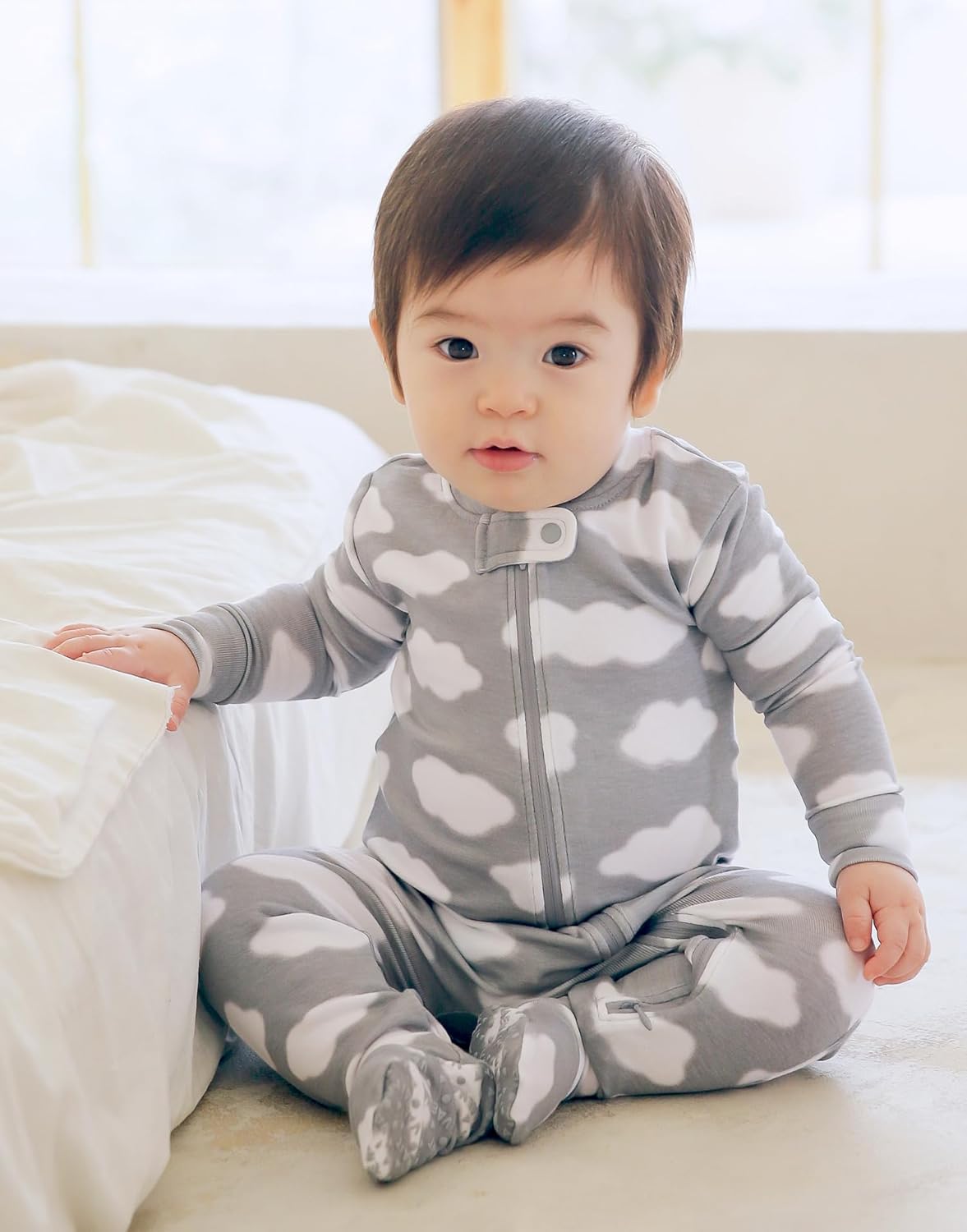 VAENAIT BABY Infant Toddler Boys Girls Footed Pajamas One-PIece Romper Sleep and Play 0M-2T