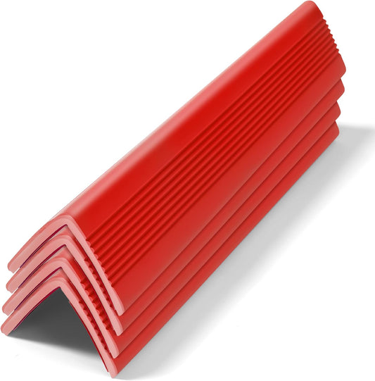 Wall Corner Protectors 4 Pack,1.57x1.57x23.62x0.12 inch PVC Double Side Proof Corner Guards for Sharp Edges, Self-Adhesive Corner Protectors for Home, Kindergarten,Thickness-3mm(0.12 in)