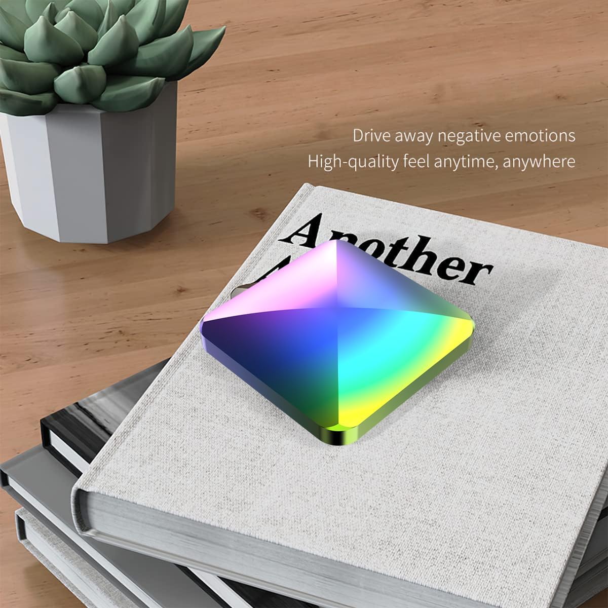 Kinetic Desk Toys Spinning Overturn Toy Metal Fingertip Office Rotary Decompression Toy Flip Tabletop for Stress Relief Rotary Cool Toys for Teens