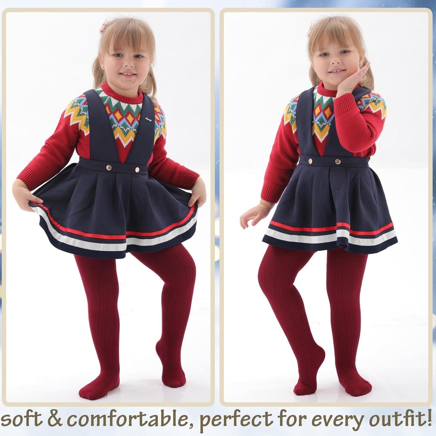 Mini angel Baby Tights Toddler Girl Tights Seamless Cable Knit Leggings Soft Cotton Stockings Pantyhose 3/4/5 Pack