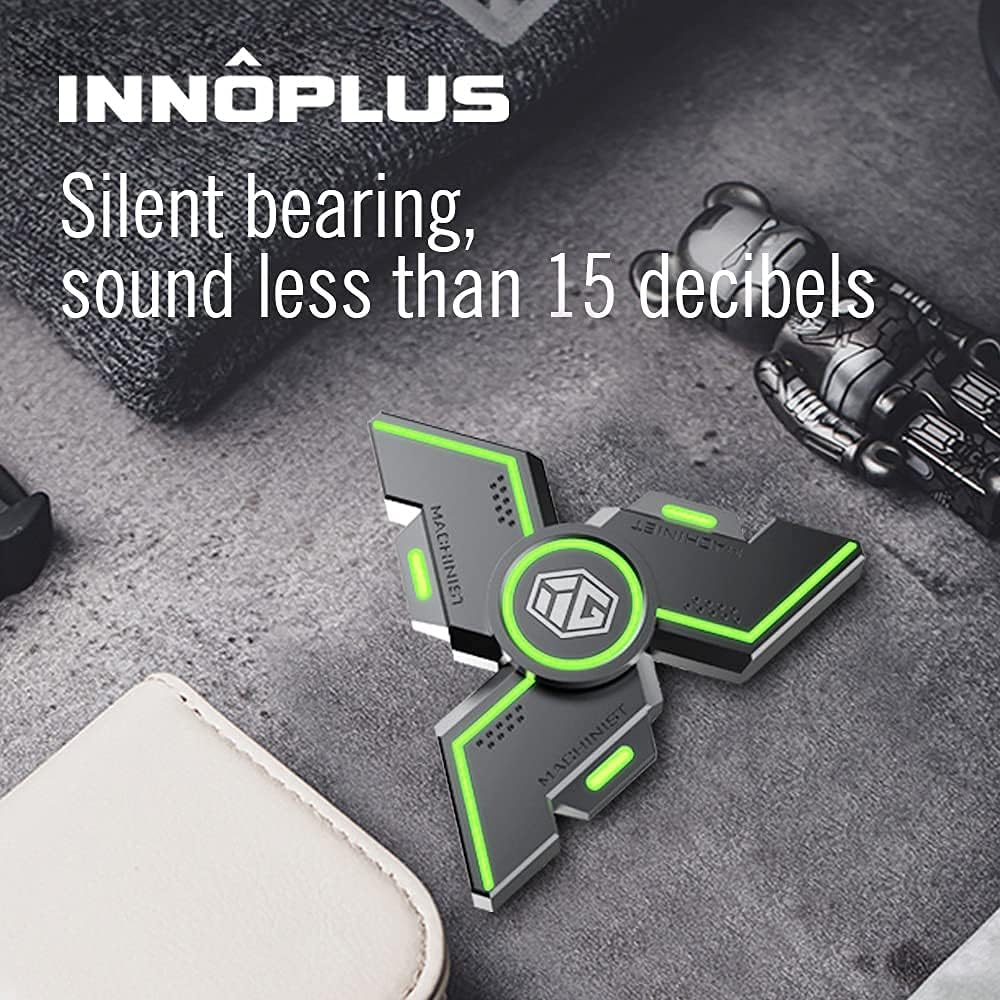 Fidget Spinners, INNÔPLUS Fidget Spinners for Kids, Fidget Toys, Fidgets for Kids,Metal Fidget Spinner with Luminous Light Stress Relief, Spinner Absorb Light Then Release in Dark