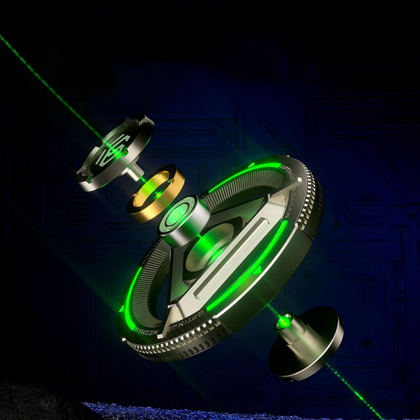 Fidget Spinner for Adults Big Heavy Metal Fidget Spinner Aswesome and Fast Fidget Spinner Longest Spinning with Stainless Steel Bearing R188