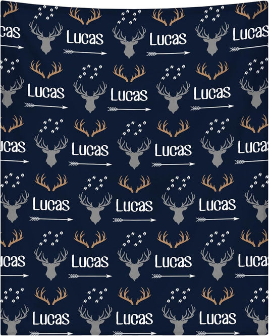 Personalized Baby Blanket with Name, Custom Baby Blanket for Boys or Girls, Soft Flannel Throw for Newborns & Kids