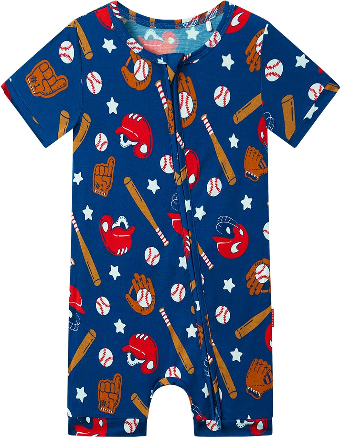 Baby Boys Bamboo Viscose Short Sleeve Romper Soft Comfy Infant Summer Jumpsuit