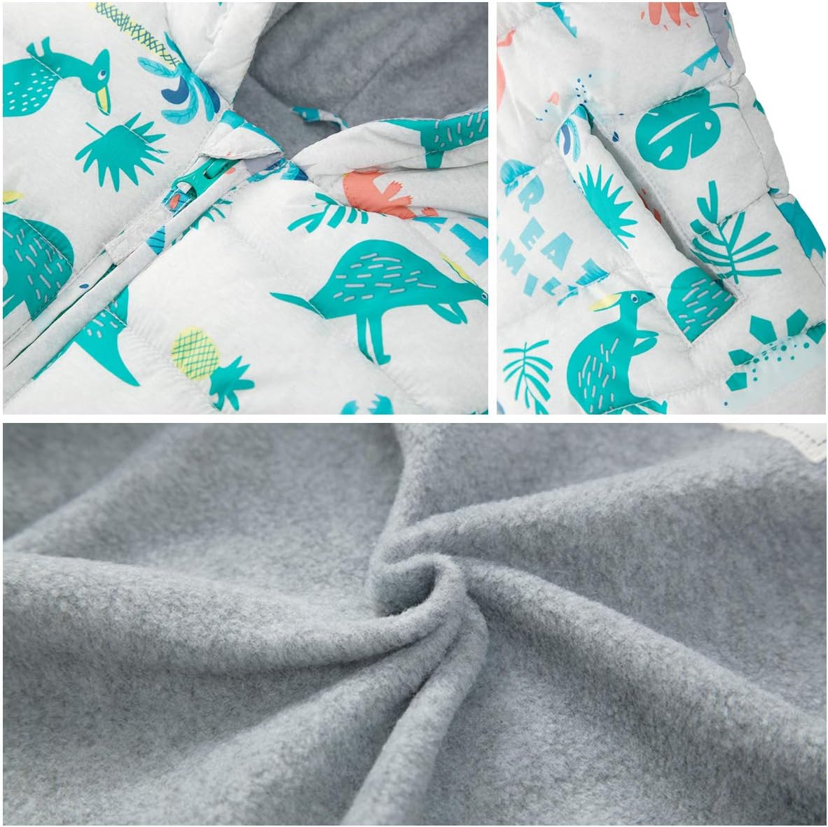 Rokka&Rolla Baby Boys' Water-Resistant Fleece Lined Puffer Jacket Winter Coat for Newborn Infant Toddler