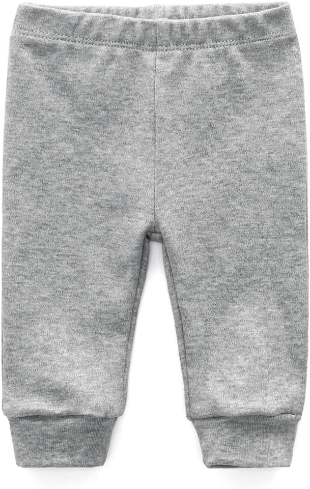 Unisex Newborn Baby Cotton 4-Pack Pants Embroidery Pringting Casual Leggings 0-24 Months for Boys and Girls