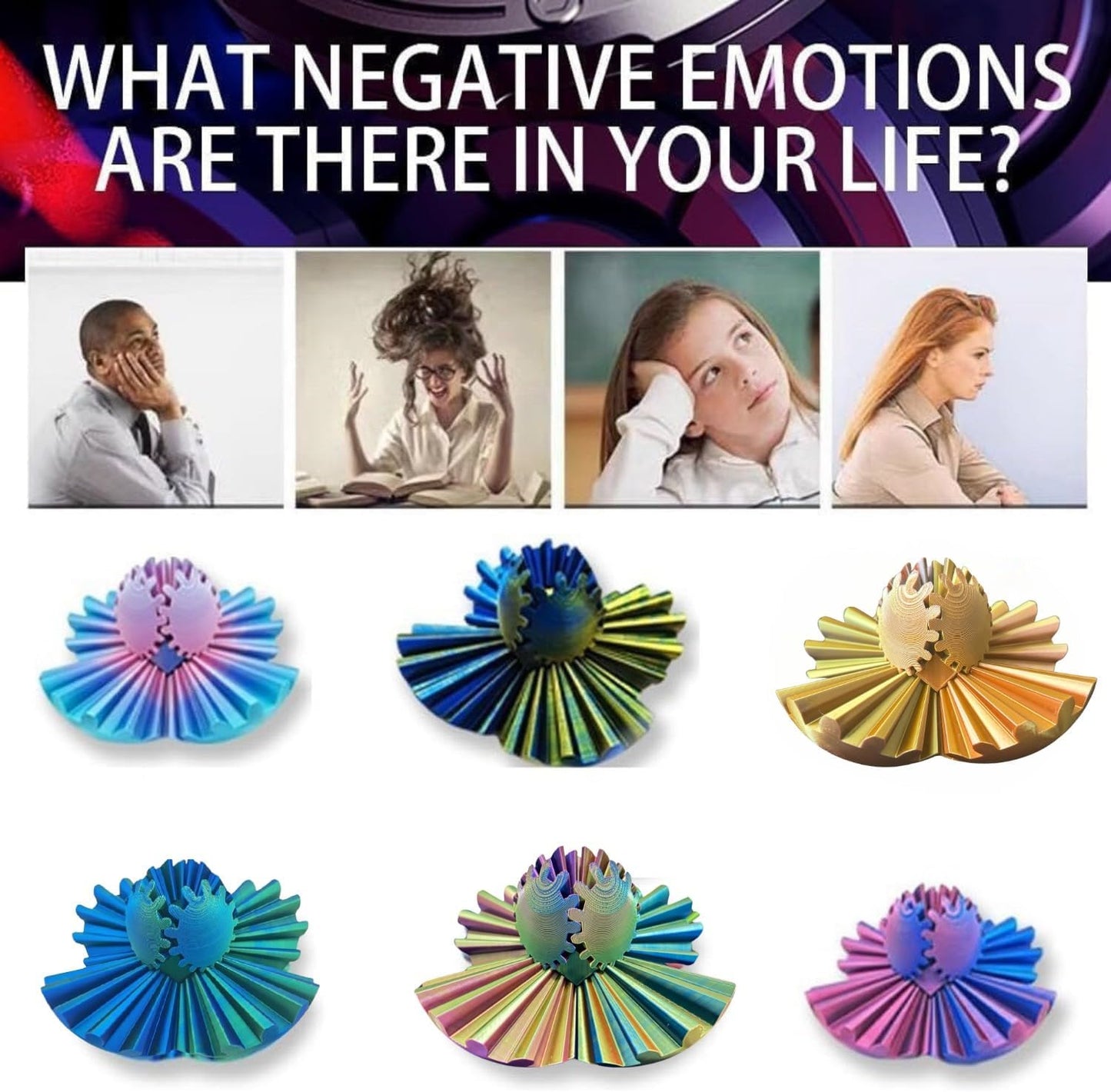 Gear Ball, 3D Printed Gear Ball Spin Ball Cube Fidget Toy, Gear Sphere, Gear Ball Fidget Toy, Stress Ball, GearSphere Desk Toy, Fidget Ball, Gear Toy for Anxiety Relaxing (Laser Dark Red)