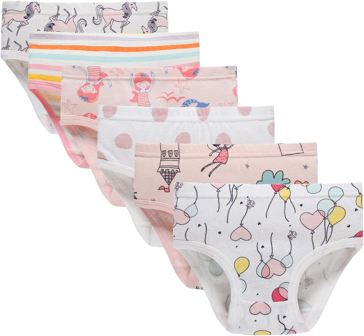Boboking Soft Cotton Underwear Toddler Girls'Briefs Soft Undies