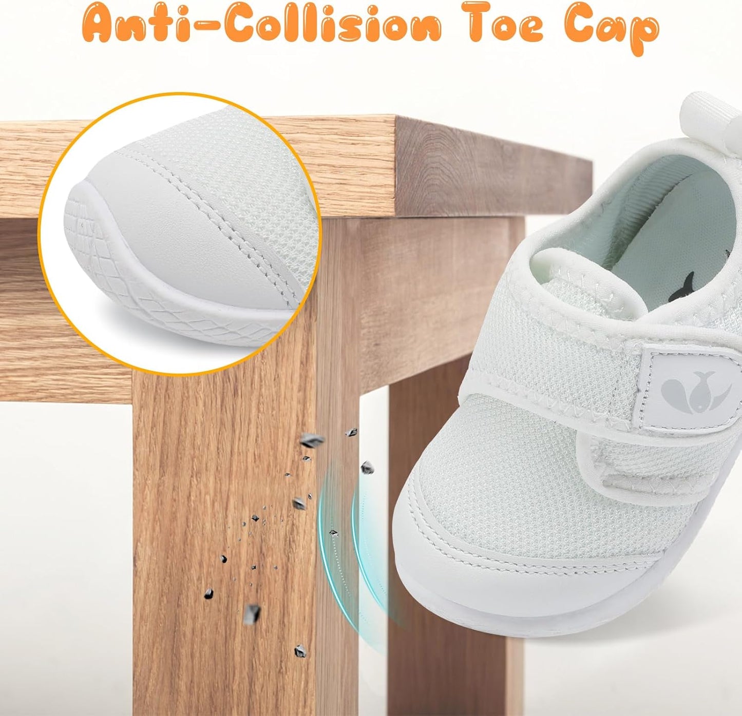 FEETCITY Baby First Walking Shoes Boys Girls Infant Sneakers Crib Shoes Breathable Lightweight Slip On Shoes