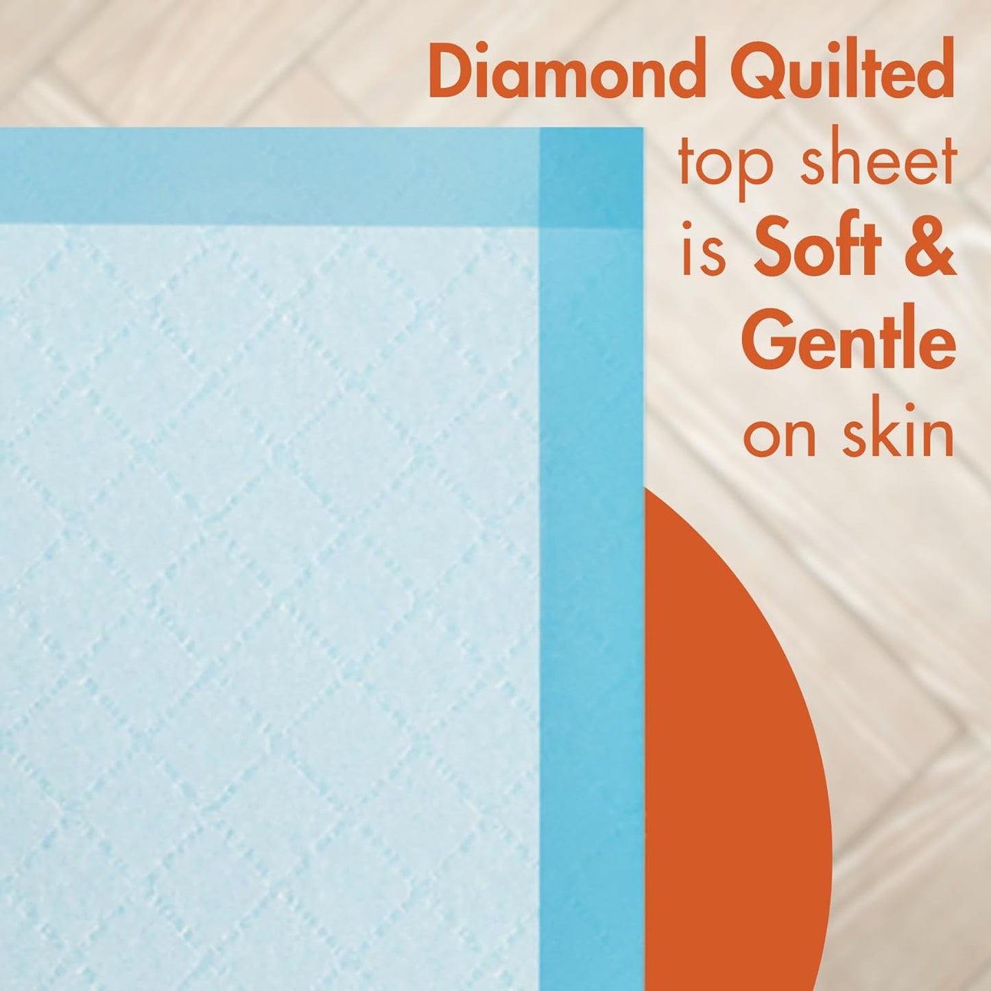 Caring Disposable Underpads, Baby Changing Liner Pads, Light Absorbency, 30 x 30 in, 10-Pack