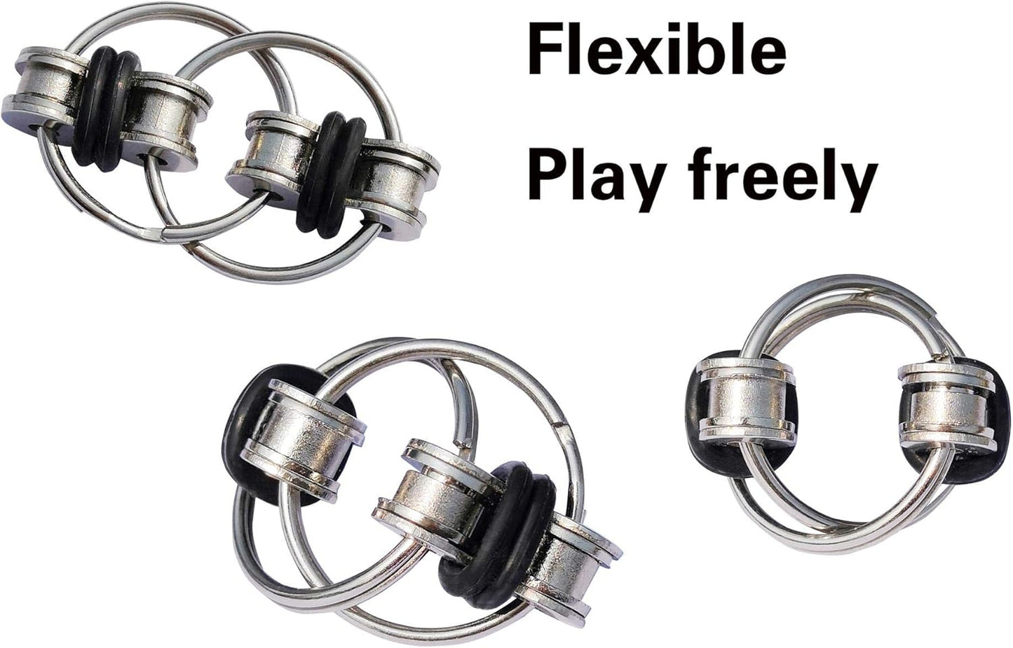 7 Pack Stress Relief and Anxiety Relief Fidget Toys,Flippy Chain,Marble Mesh,Infinity Cube