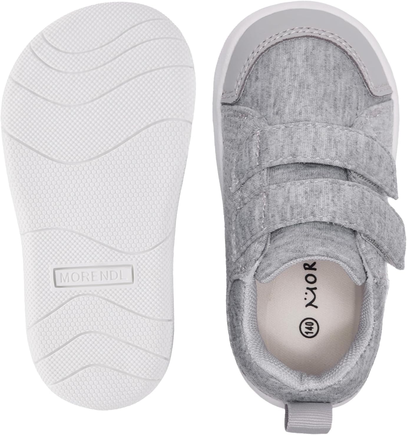 MORENDL Wide Toe Box Shoes Toddler Barefoot Shoes Baby Walking Shoe Boy Girl Non-Slip Zero Drop Minimalist Sneakers Comfort Tennis Outdoor Activities