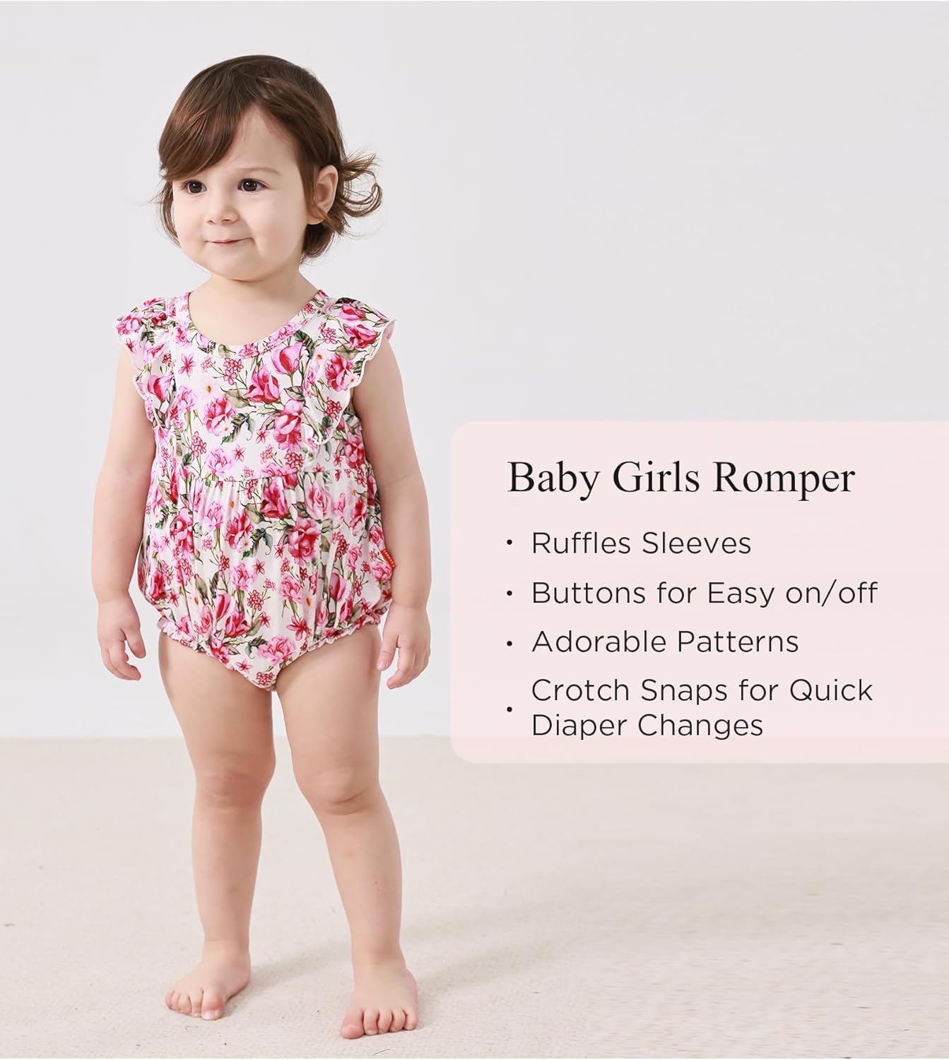 Bamboo Viscose Baby Romper Infant Girl Ruffle Sleeveless Newborn Baby Girl Bodysuit