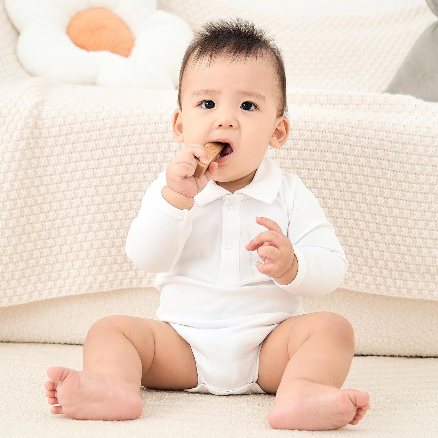 pureborn Baby Boys Girls Bodysuit Super Soft Cotton Romper 0-24 Months