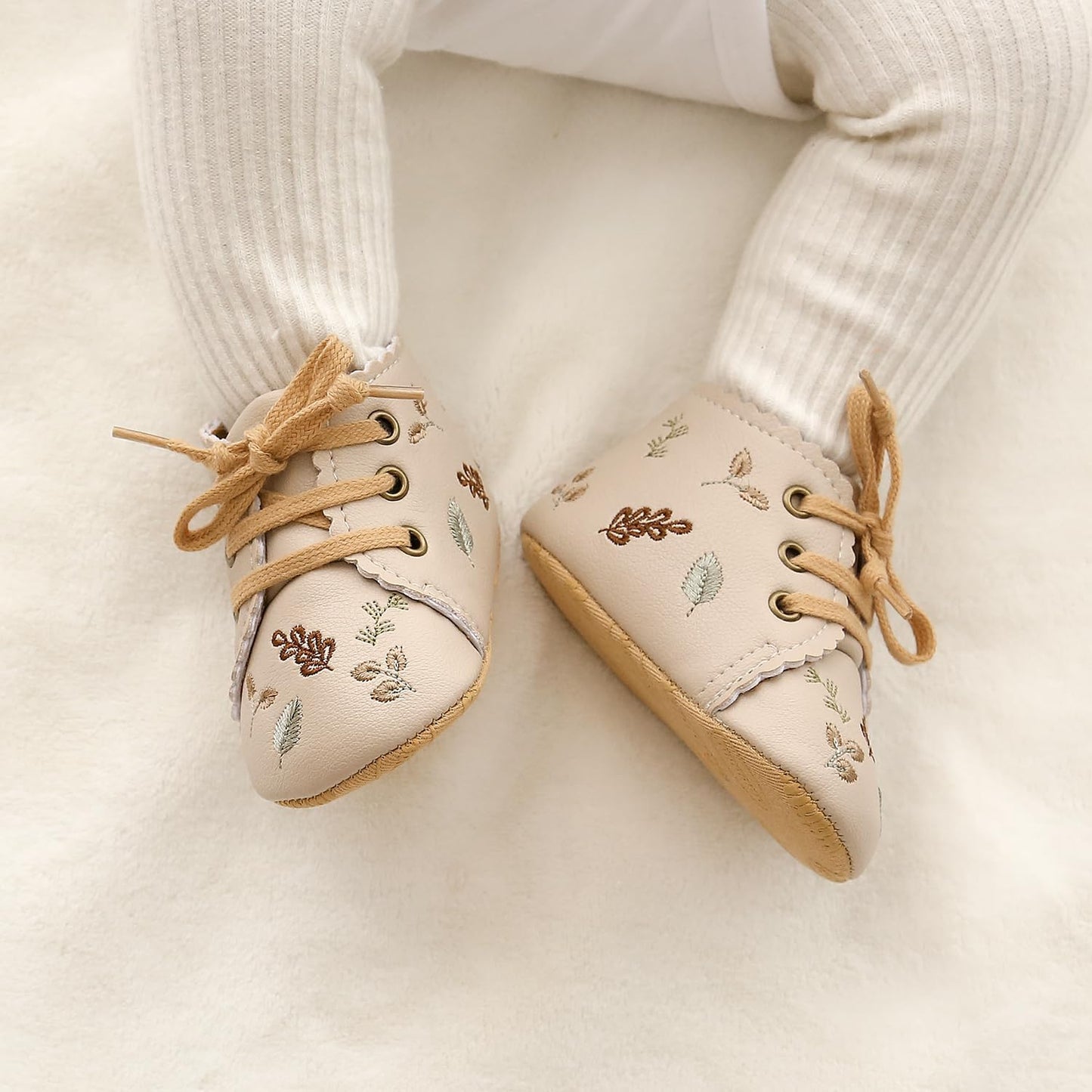 Baby Shoes Mary Jane Flats Non Slip Soft Sole Infant Toddler Sneakers First Walkers Party Christmas Dress Shoes