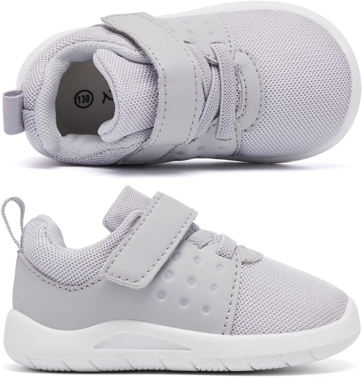 MORENDL Toddler Baby Shoes 0-4 Years Boy Girl Lightweight Breathable Non-Slip Sports Sneakers Running Walking Tennis Barefoot Shoes