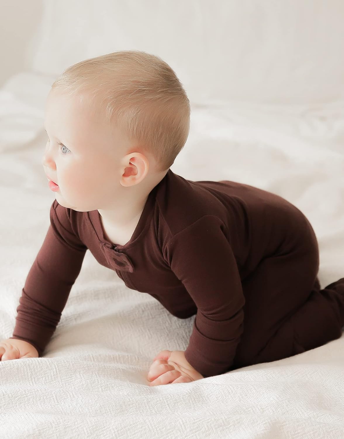 VAENAIT BABY Infant Toddler Boys Girls Footed One-Piece Sleep and Play Premium Modal Pajamas 1-2 Pieces