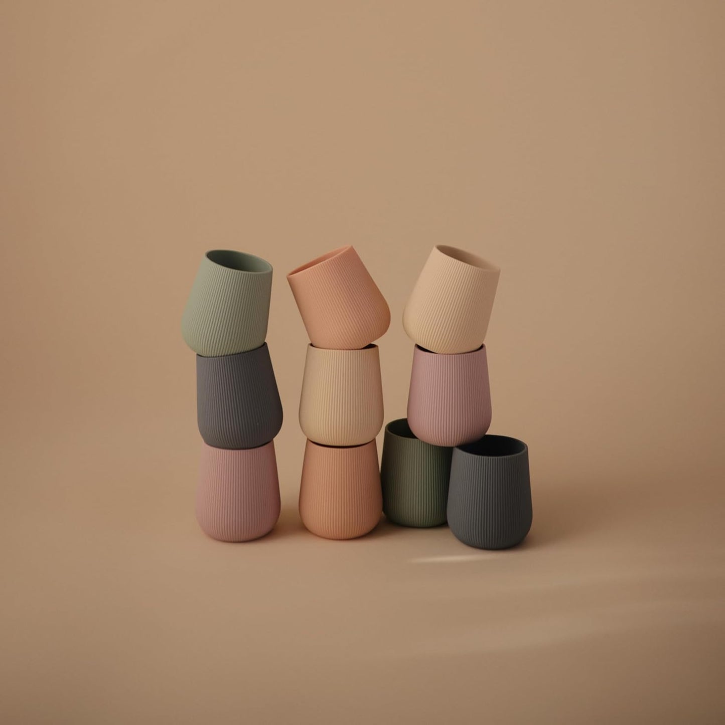 mushie Silicone Baby Starter Training Cup | 6 Months+ (Tradewinds)