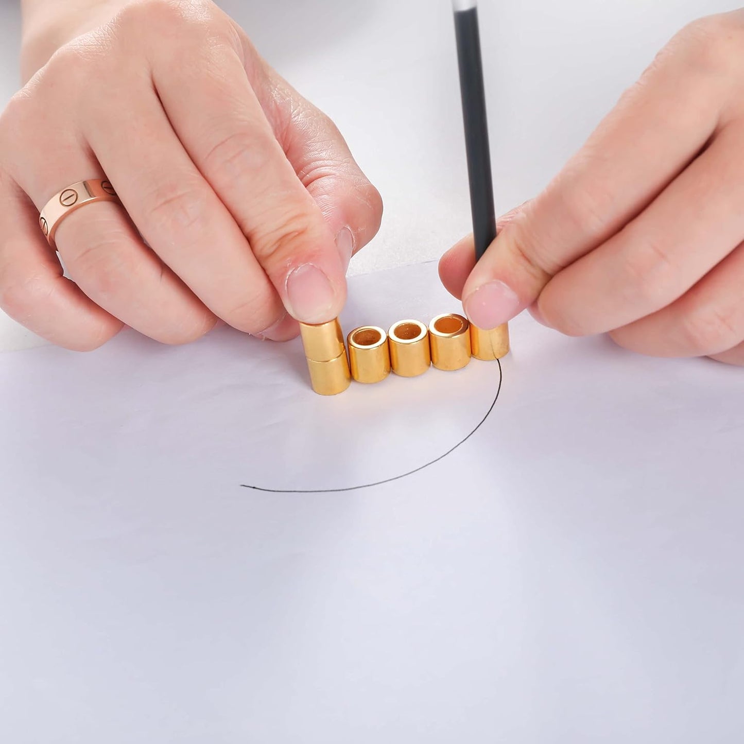 Fidget Pen,Magnetic Pen， Decompression Magnetic Toy Pen，Magnet Pen Fidget Toy Relieve Pressure Novel Toy Gift for Kids or Friends! (Big Black)