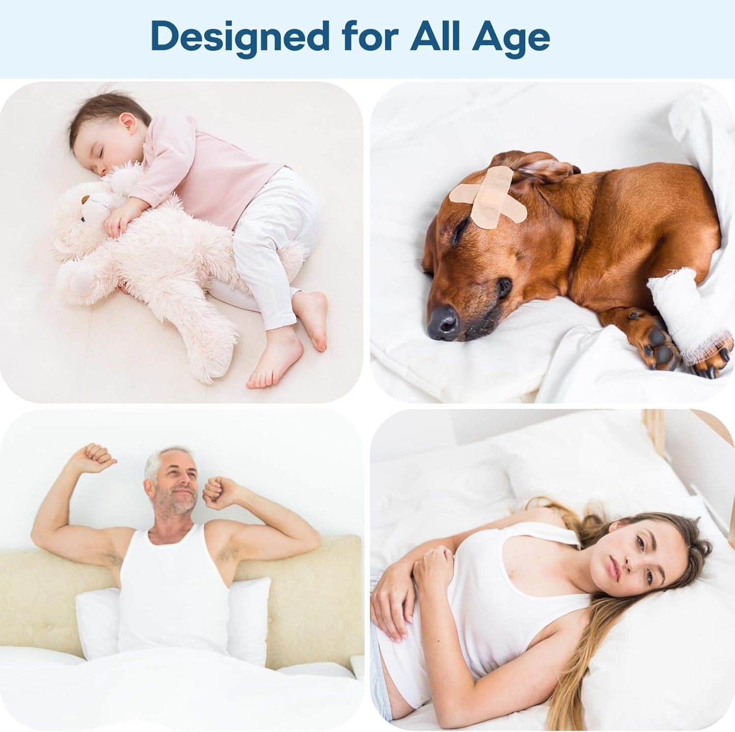 4 Pack 36" x 38" Large Absorbency Incontinence Bed Pads - Quick Drying Washable and Reusable Underpads for Kids, Adults, Elderly Dogs and Pets, Pee Mattress Protective Pad for Bed, Couch, Sofa, Floor