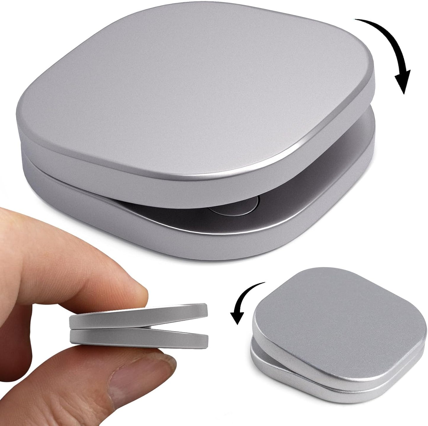 Fidget Toys Adults See-Saw, Mini Metal Fidget Slider Magnetic Fidget Clicker Fidget Toys for Adults Anxiety Stress Relieve, Focus, Inspiration, Good Gift for Men Boyfriend