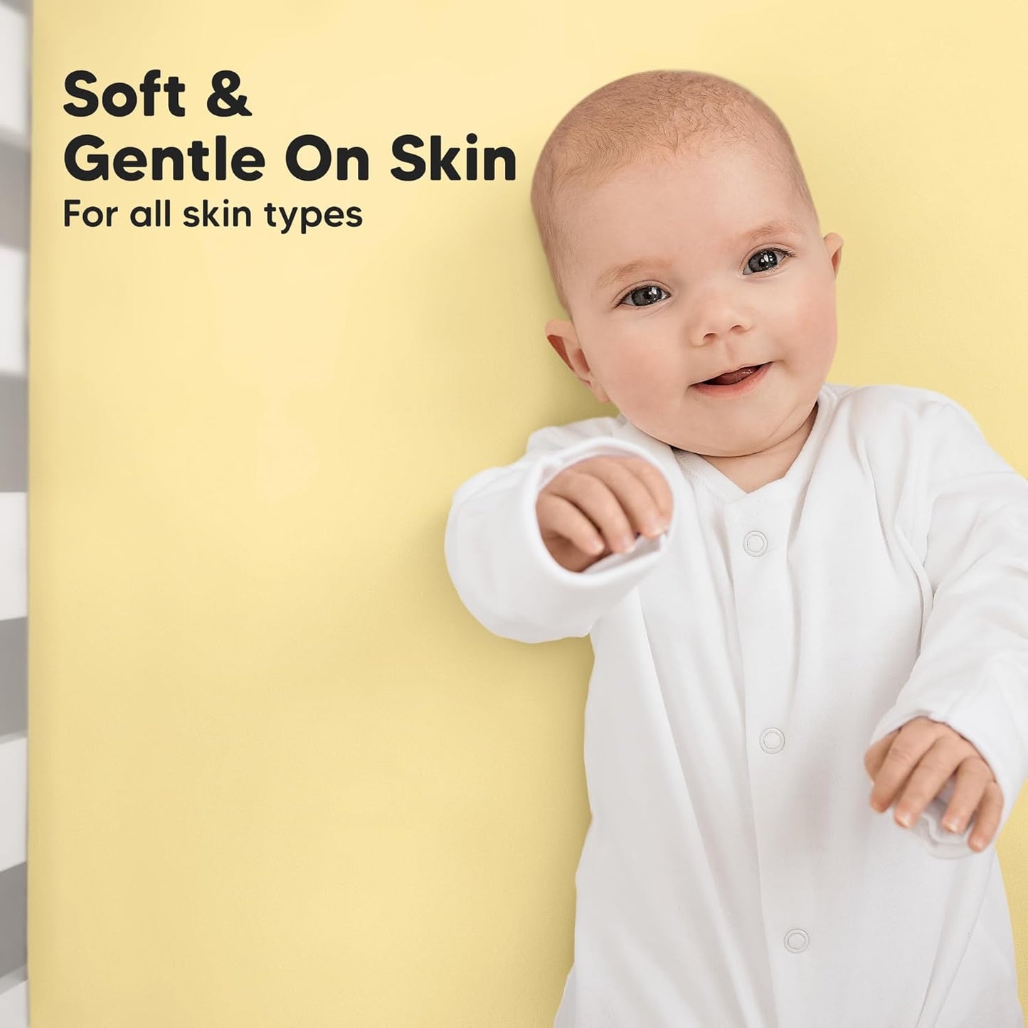 KeaBabies 2-Pack Baby Crib Sheets for Boys, Girls - 52x28 Viscose Derived from Bamboo Toddler Bed Sheets Neutral, Fitted Crib Mattress Cover for Standard Baby Bedding, Soft & Cozy (Sunshine)